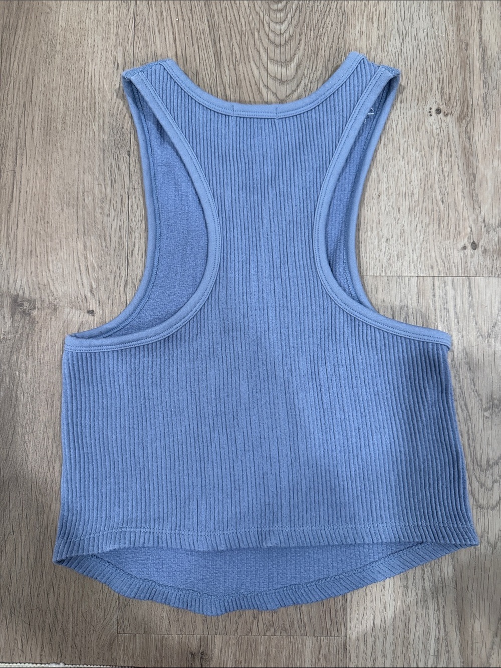 Periwinkle Ribbed Tank - Picture 2 of 3